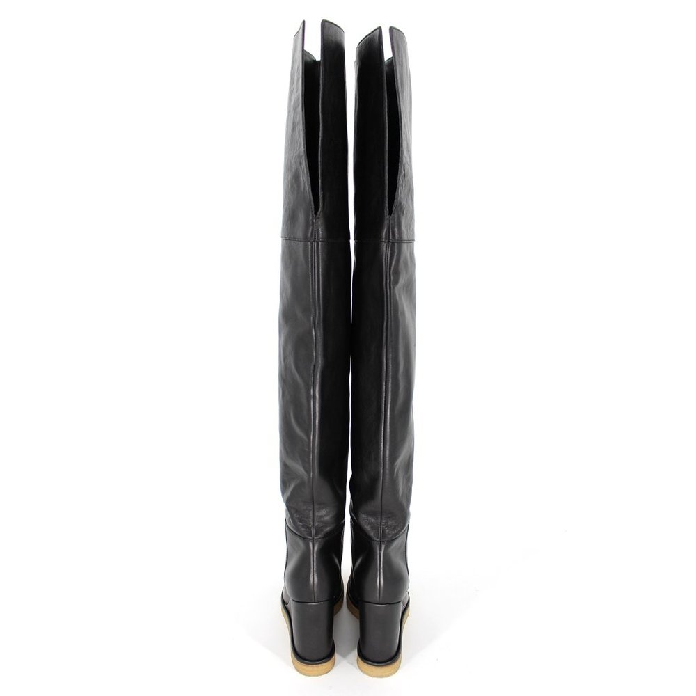 NEW Celine Manon Thigh High Wedge Boots Calfskin - Picture 4 of 7